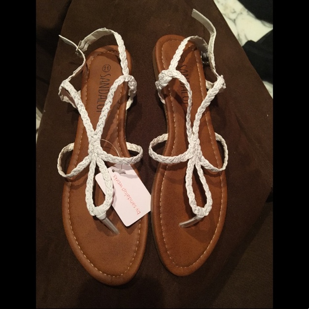 Size 11 White Sandals